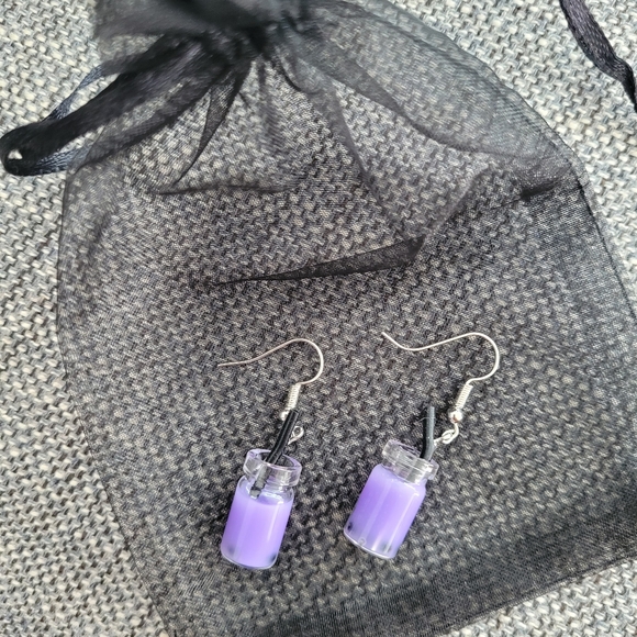 Boba earrings! 🧋 - Picture 1 of 2
